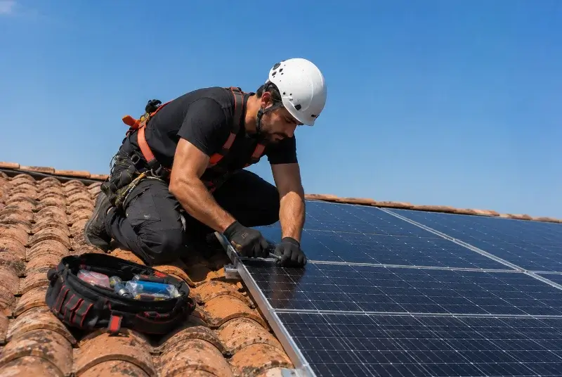 Maintenance et monitoring de panneaux solaires à Sallespisse