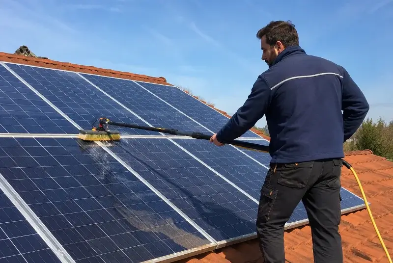Nettoyage et entretien de panneaux solaires à Sallespisse